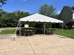 20 x 20 Tent Package (Brown Chairs)